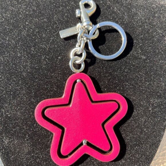 Coach Spinning Star Bag Key Ring Charm - Picture 11 of 13